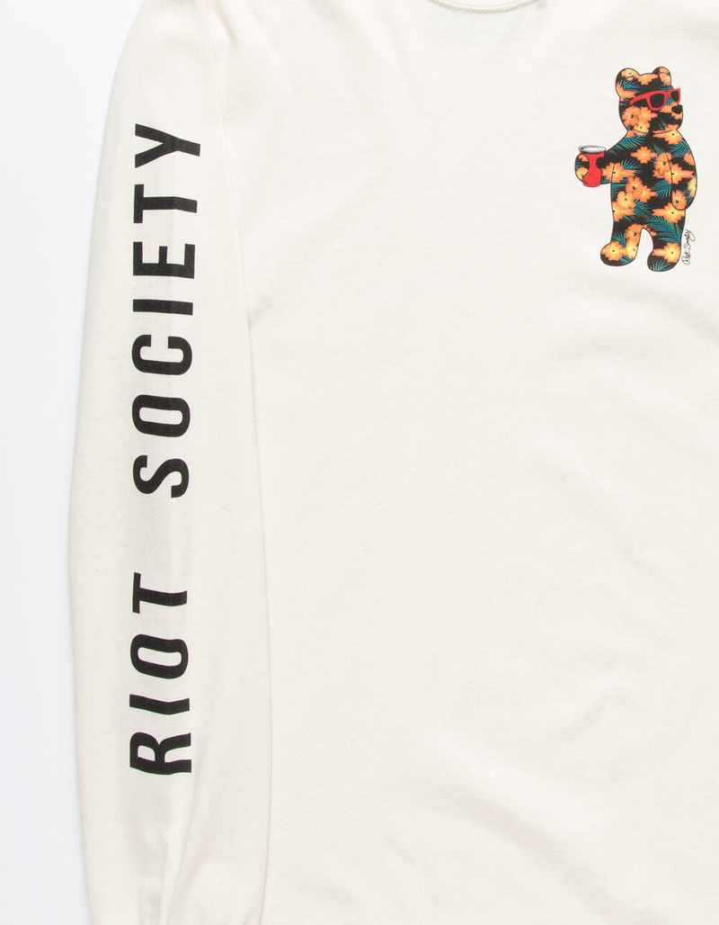 RIOT SOCIETY Aztec Floral Bear Mens T-Shirt image number 1