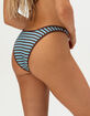 DAMSEL Stripe High Leg Bikini Bottoms image number 4