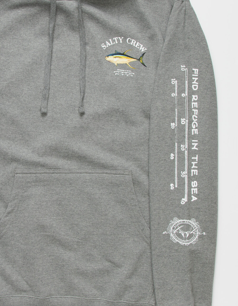 SALTY CREW Ahi Mount Mens Heather Gray Hoodie image number 1