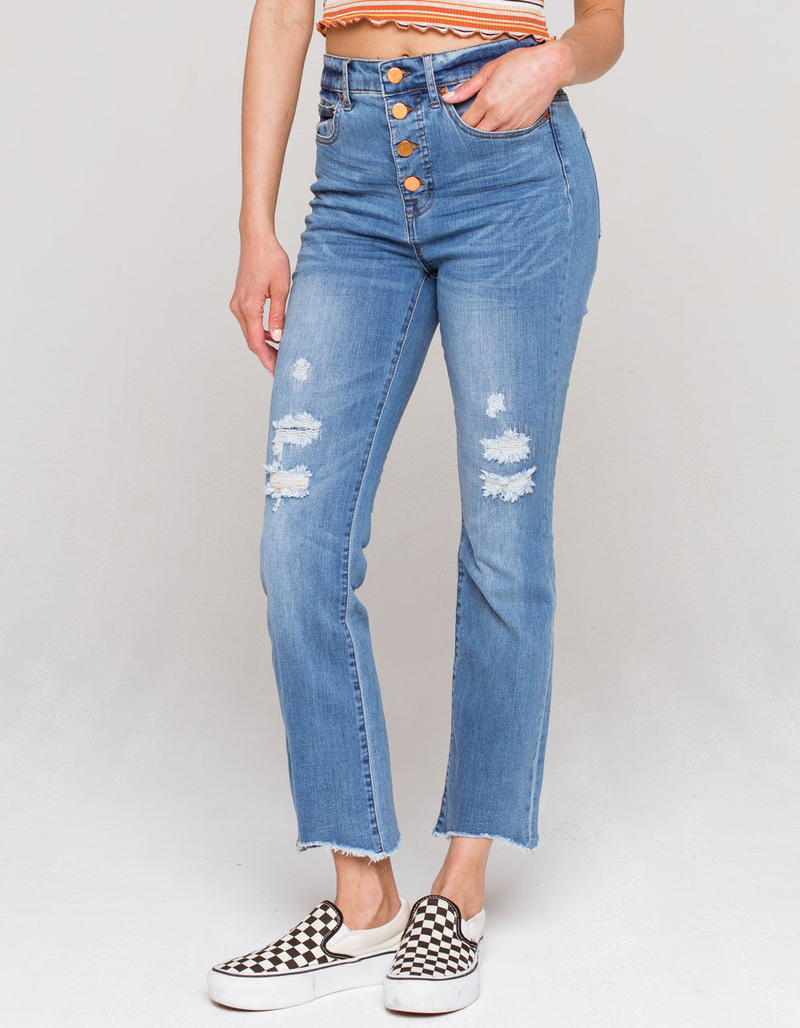 TRACTR High Rise Crop Womens Jeans image number 1