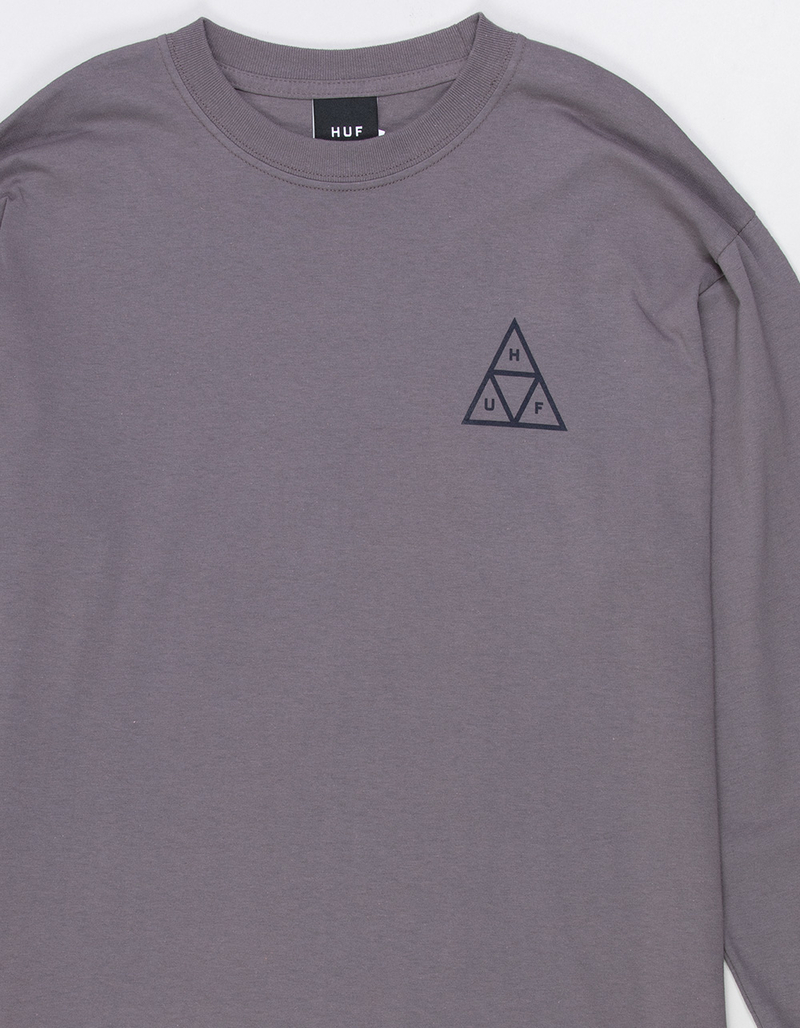HUF Set Triple Triangle Mens Tee PLUM Tillys