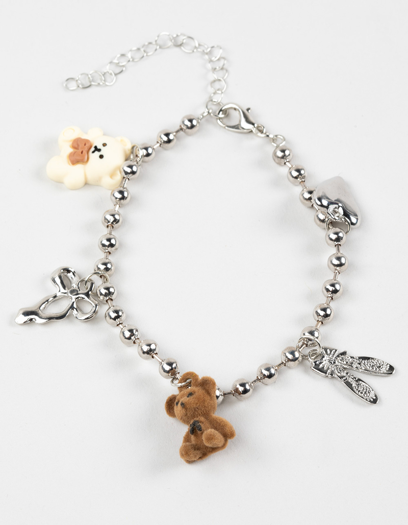 FULL TILT Bear/Bow/Ballet Charm Bracelet image number 2