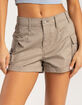 RSQ Womens Mid Rise Poplin Cargo Shorts image number 2