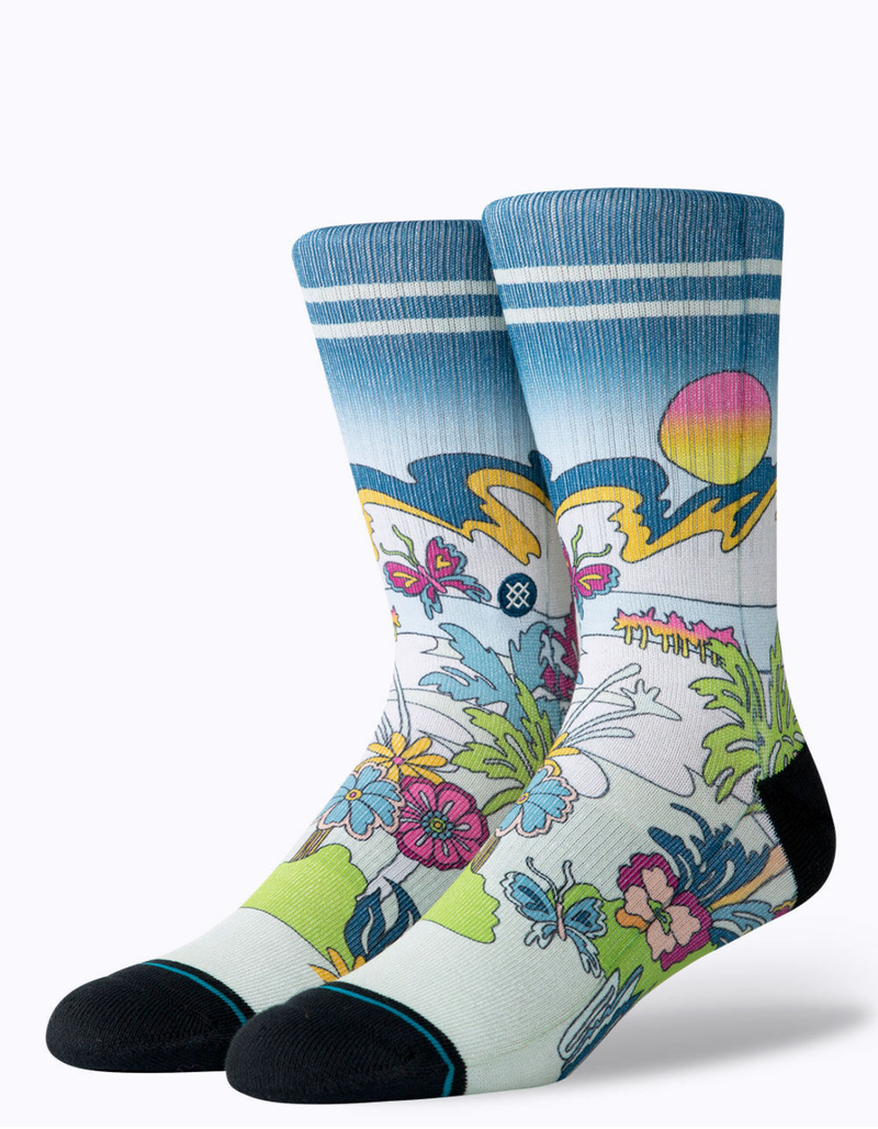 STANCE Total Paradise Mens Crew Socks image number 0