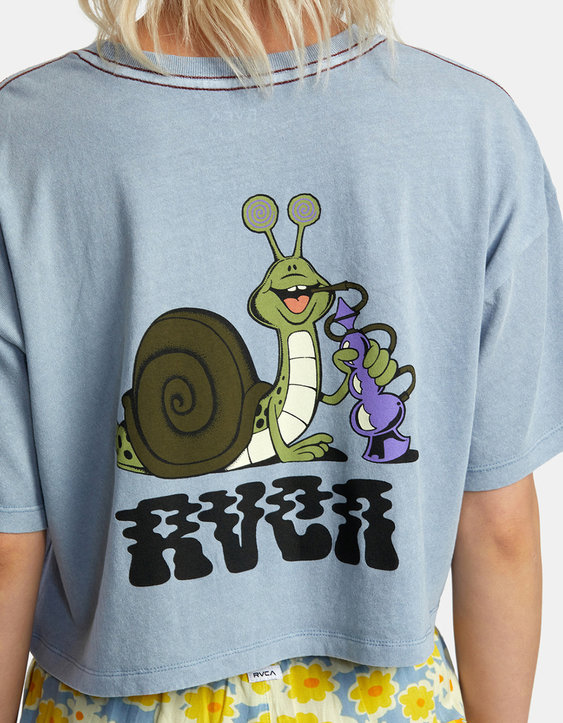 RVCA Hookah Snail Womens Oversized Crop Tee image number 4