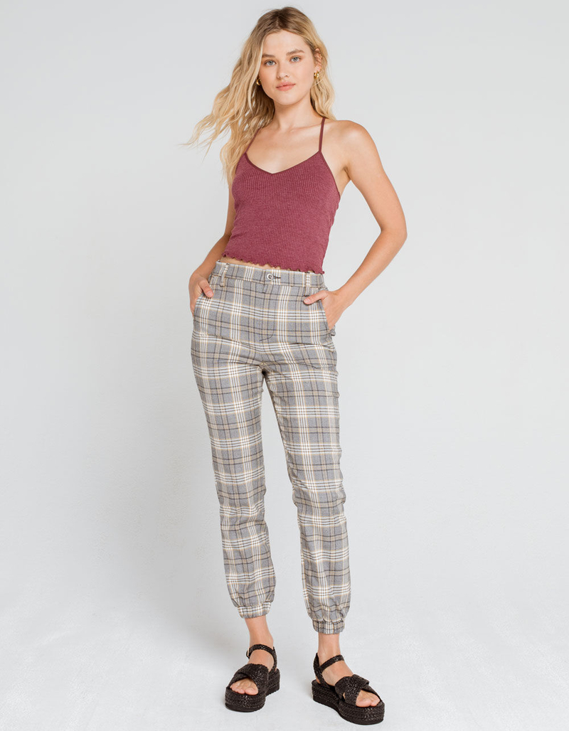 BOZZOLO Lettuce Trim Womens Burgundy Cami image number 3