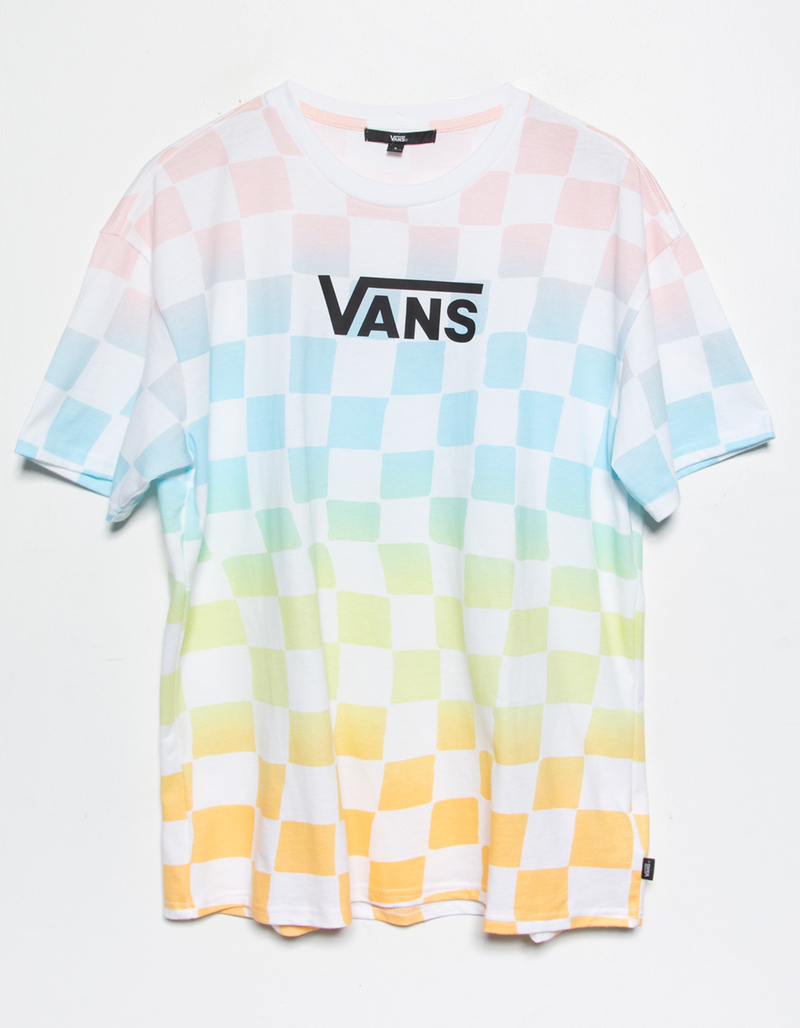 VANS Wavy Check Womens Oversized Tee image number 3