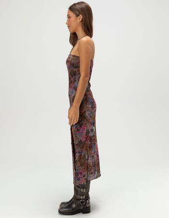 FULL TILT Mesh Tube Womens Midi Dress Alternative Image