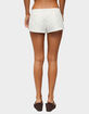 EDIKTED Wynell Eyelet Micro Shorts image number 3
