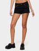 EDIKTED Ashten Studded Denim Shorts image number 1