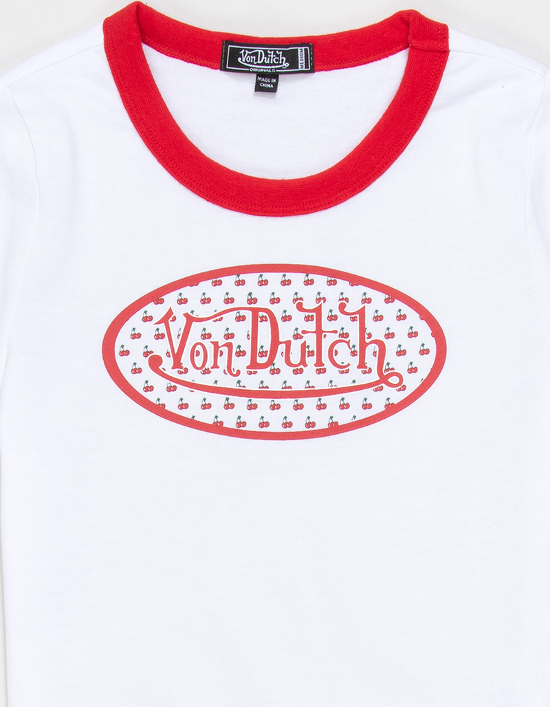 VON DUTCH Cherry Girls Ringer Tee image number 1