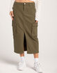 RSQ Womens Mid Rise Cargo Midi Skirt image number 2