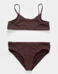 DAMSEL Flat Rib Bralette Girls Bikini Set image number 1