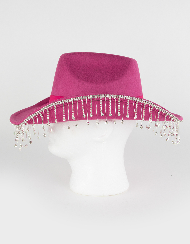 Dangle Rhinestone Womens Cowboy Hat image number 5