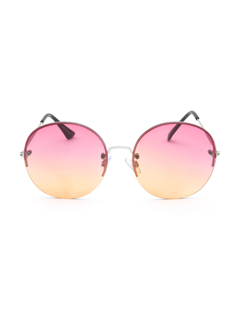 FULL TILT Noemi Pink Round Sunglasses image number 1