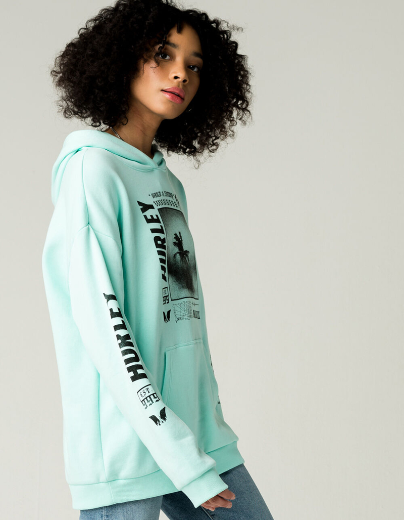 HURLEY Palm Trip Womens Oversized Hoodie image number 1