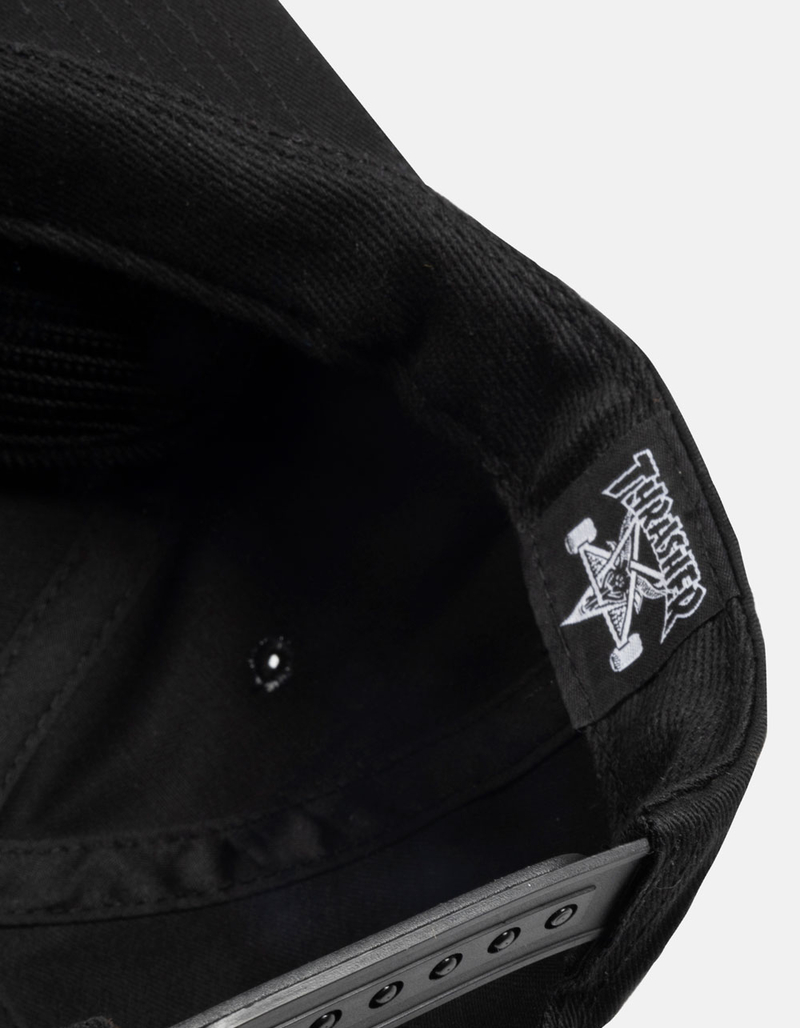 THRASHER Magazine 5 Panel Strapback Hat image number 3
