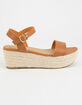 CITY CLASSIFIED Espadrille Tan Womens Platform Sandals image number 2
