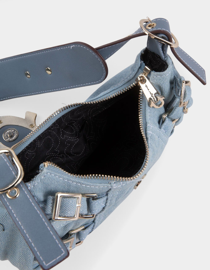 TRUE RELIGION Multi-Strap Denim Shoulder Bag image number 4