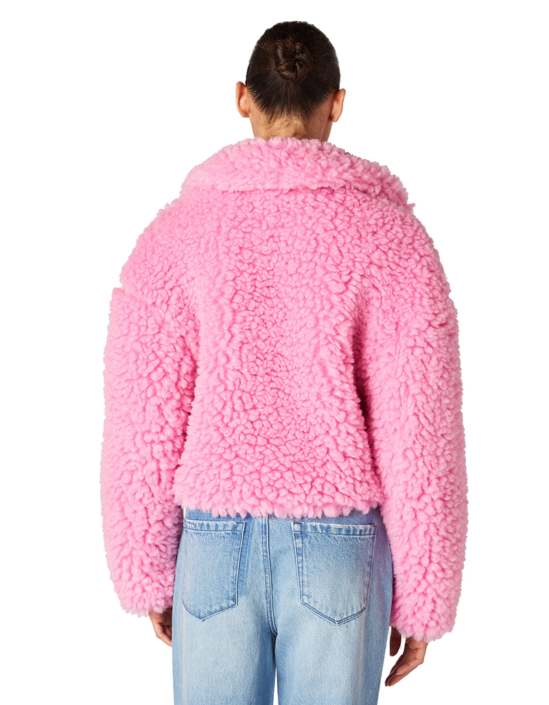 BLANK NYC Candy Bar Sherpa Womens Jacket image number 2