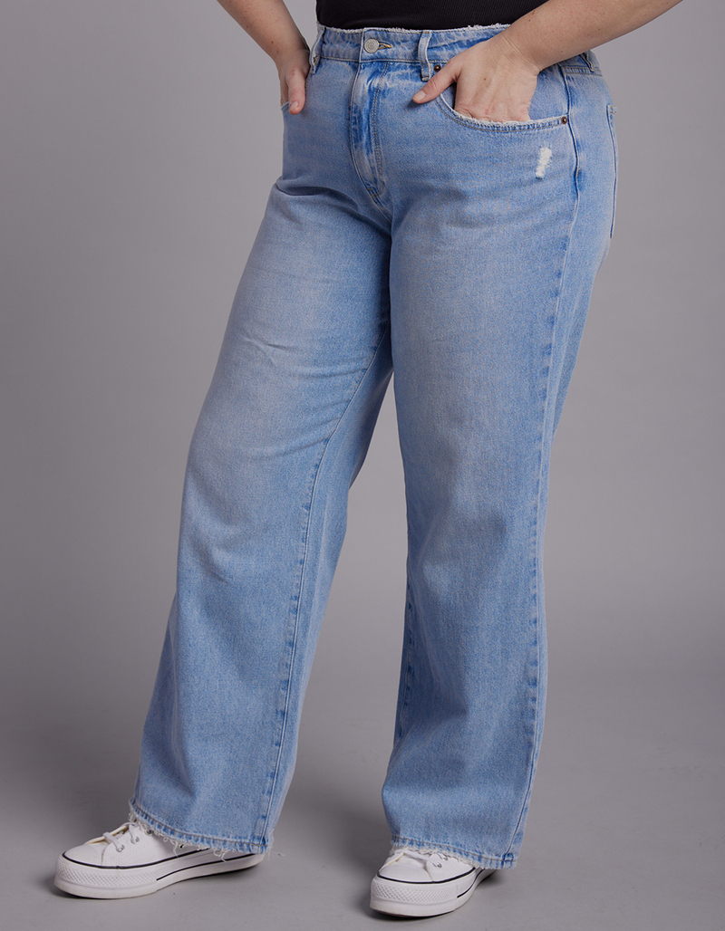 RSQ Womens High Rise Baggy Jeans image number 6