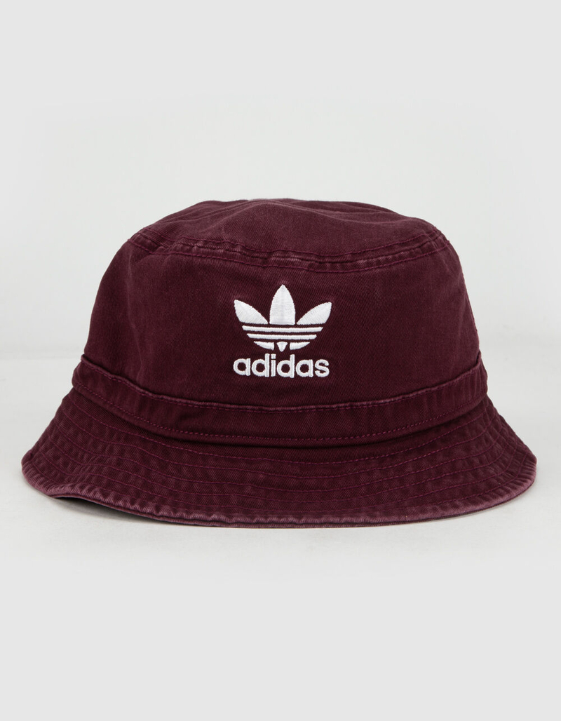 ADIDAS Originals Washed Burgundy Bucket Hat image number 0