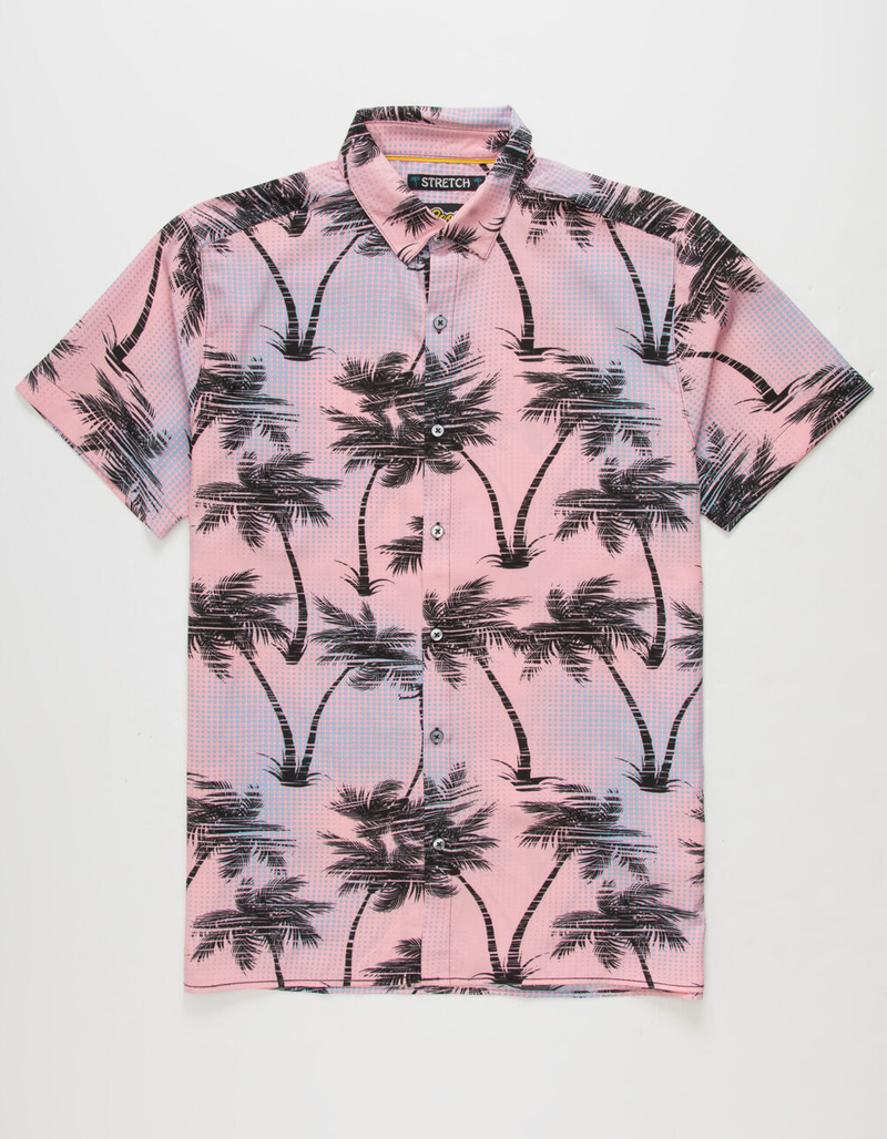 GOOD VIBES Palm Tree Mens Shirt image number 0