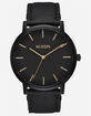 NIXON Porter Leather Black Watch image number 1