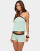 EDIKTED Loli Ring Contrast Knit Halter Top image number 2