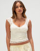 FULL TILT Womens Lace Top image number 1