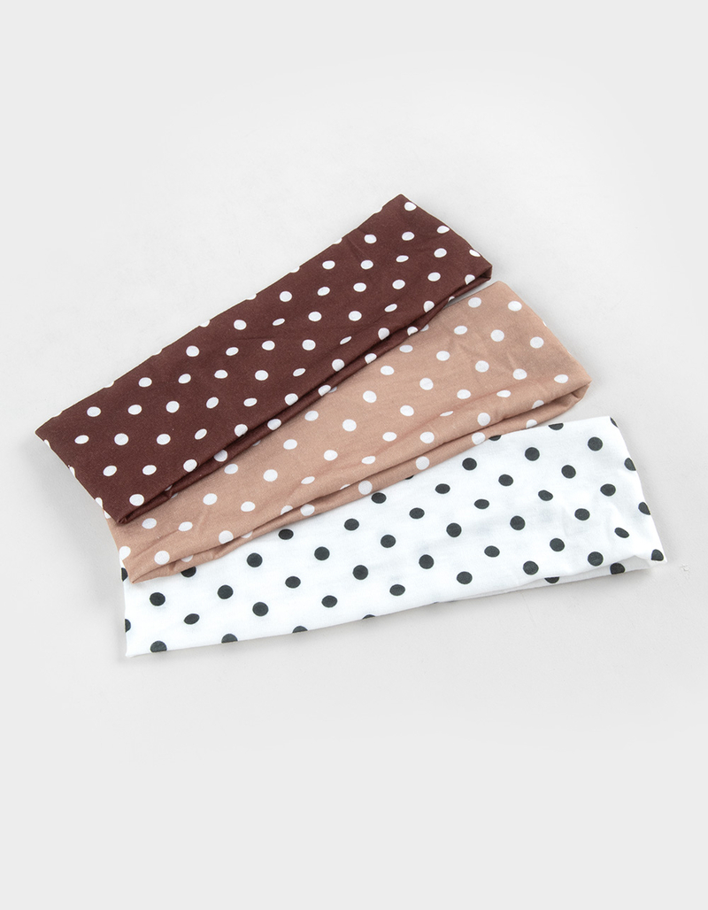 FULL TILT 3 Pack Polka Dot Headbands image number 1