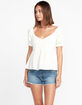 VOLCOM A Full Out Womens Babydoll Top image number 3