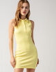 FULL TILT Sleeveless Yellow Polo Dress image number 1