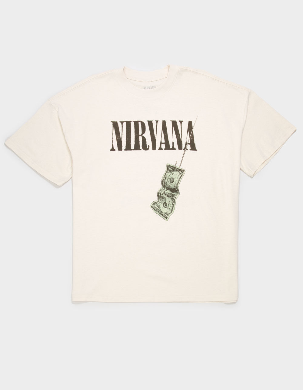 NIRVANA Nevermind Mens Boxy Tee - CREAM - L | Tillys