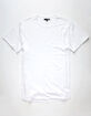 ELWOOD Curved Hem White Mens Tall Tee image number 2