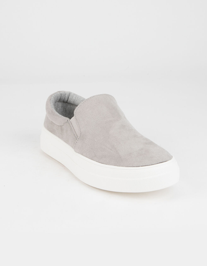SODA Platform Womens Gray Slip-On Shoes image number 1
