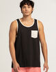 BLUE CROWN Mens Printed Pocket Tank Top image number 1