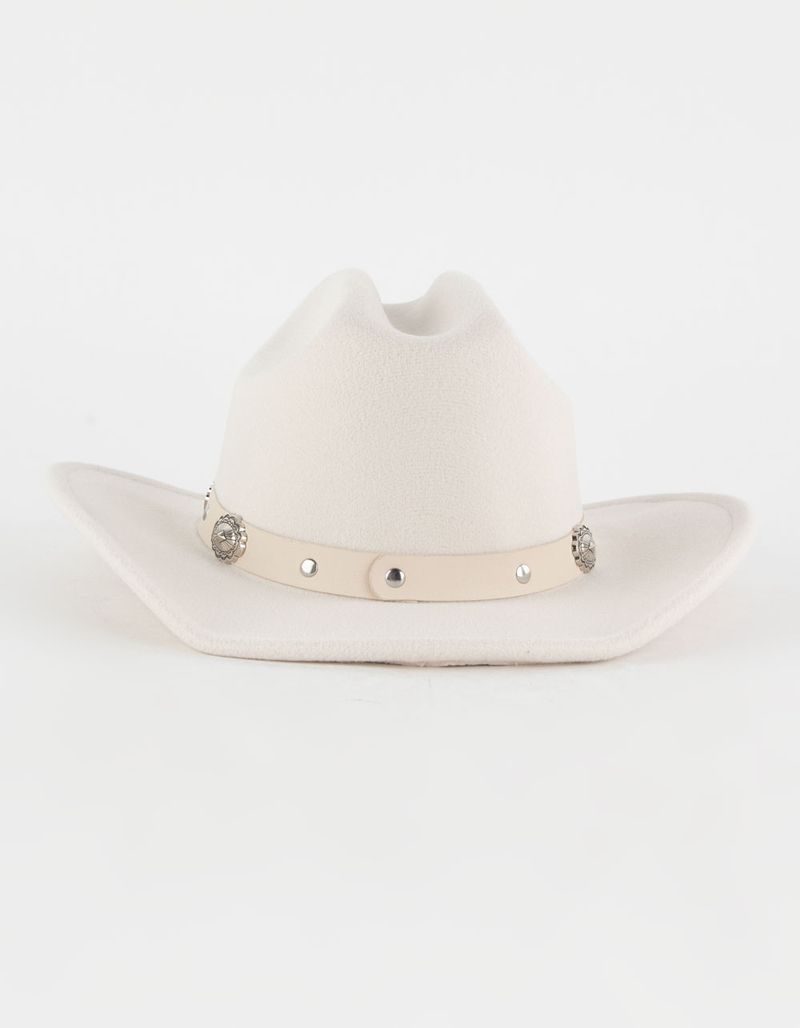 Concho Stud Trim Womens Cowboy Hat image number 3