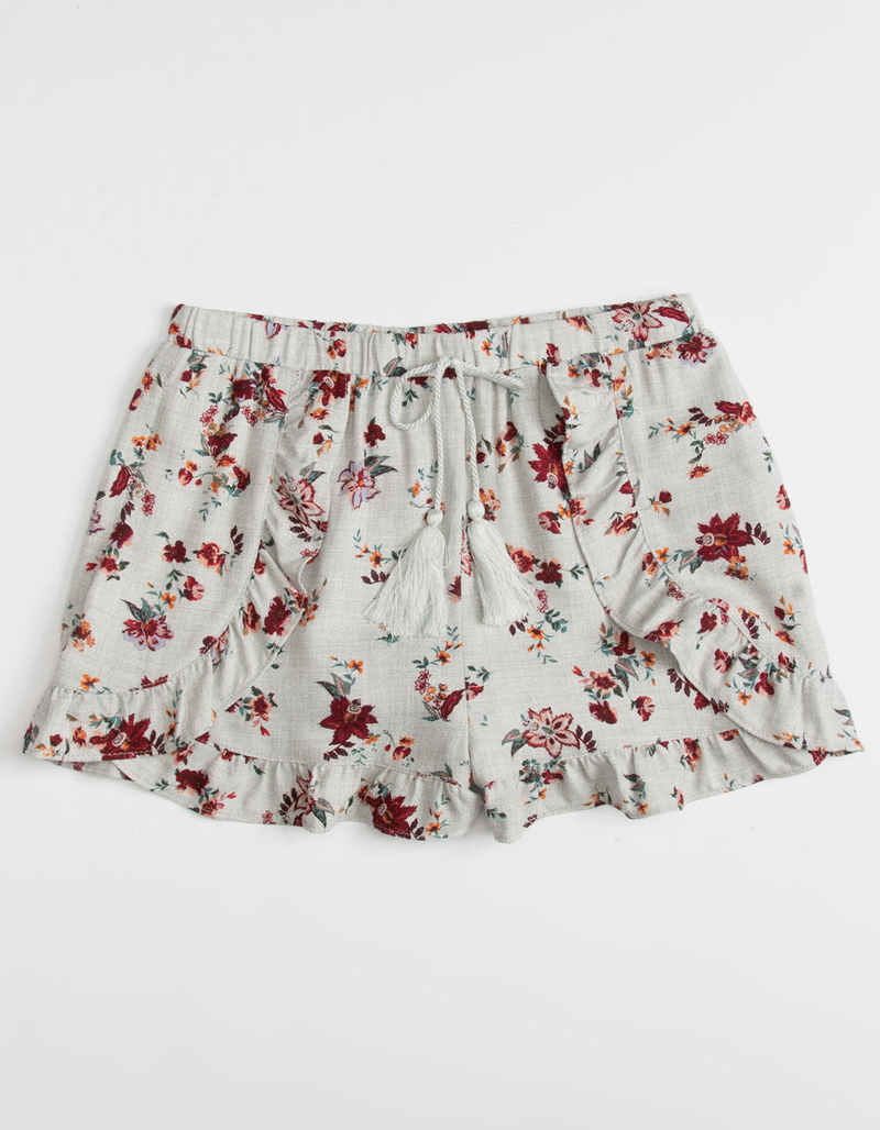 FOR ALL SEASONS Floral Ruffle Girls Shorts image number 0