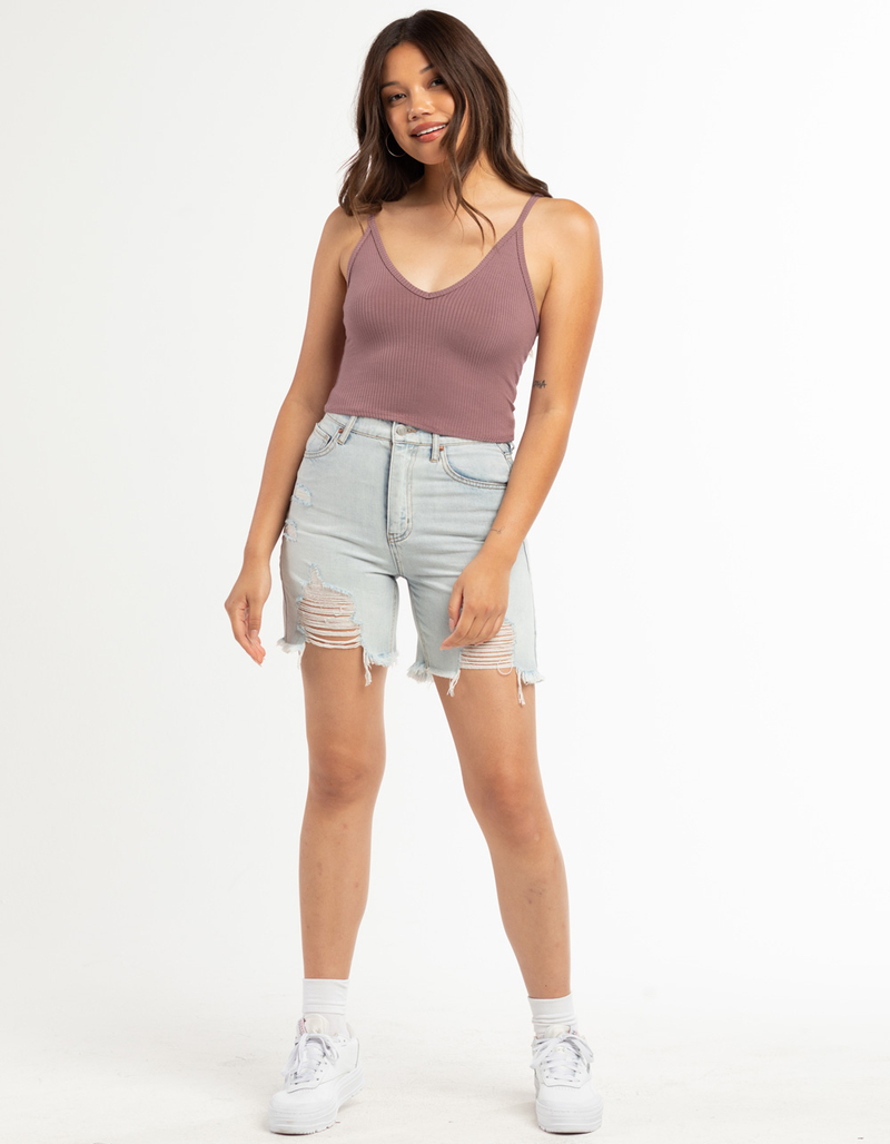 BOZZOLO Womens V-Neck Rib Cami image number 3