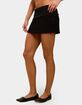 EDIKTED Nayel Fleece Foldover Mini Skirt image number 2