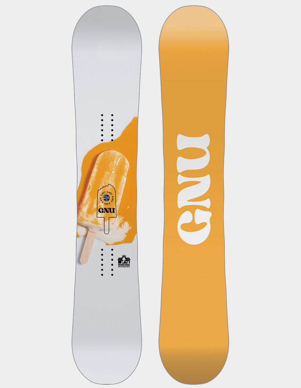 GNU スノーボード B-NICE 139 22-23 GNU B-Nice Womens Snowboard - ORANGE/WHITE | Tillys