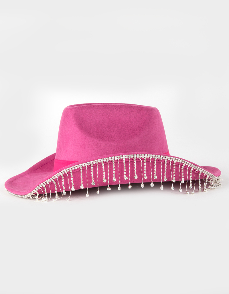 Dangle Rhinestone Womens Cowboy Hat image number 3