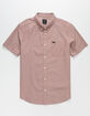 RVCA That'll Do Stretch Mens Burgundy Shirt image number 1
