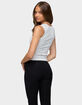 EDIKTED Beena Polka Dot Square Neck Top image number 3