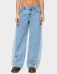 EDIKTED Genna Contrast Panel Low Rise Jeans image number 1