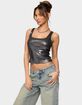 EDIKTED Laidie Metallic Tank Top image number 2