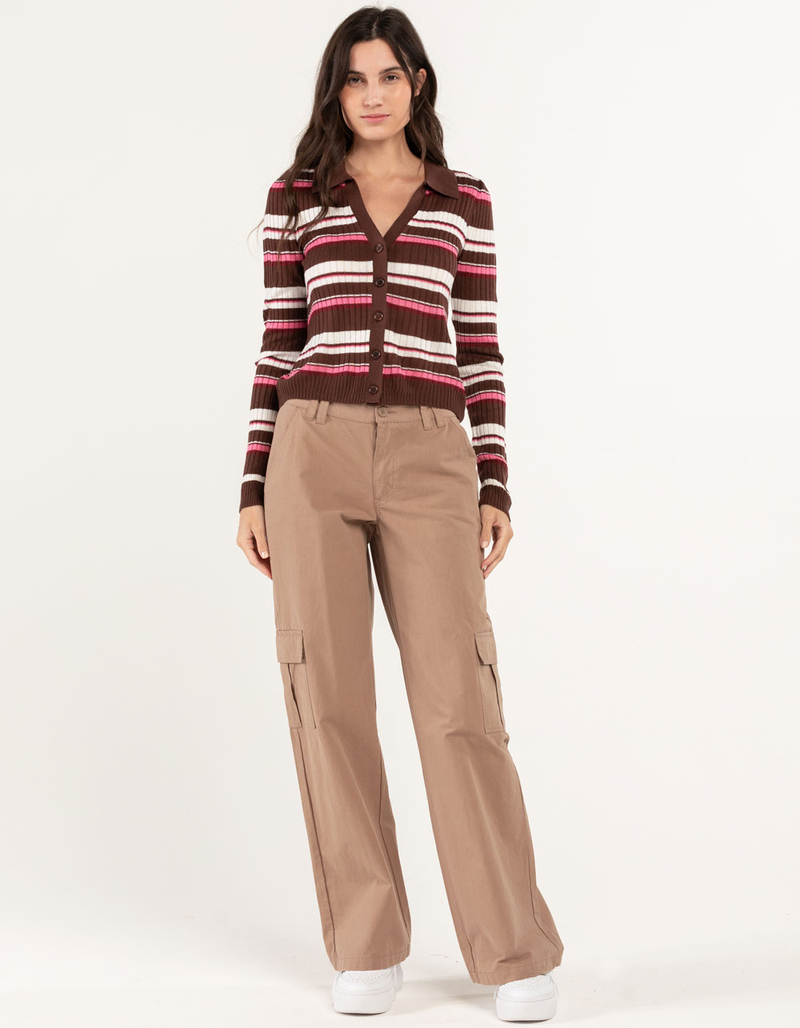 RSQ Womens Button Front Johnny Collar image number 3