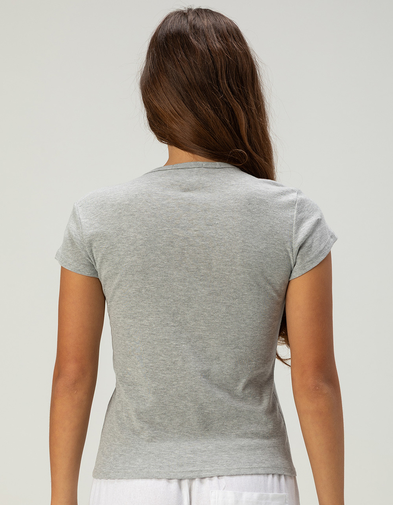 FULL TILT Leopard Star Womens Baby Tee image number 3