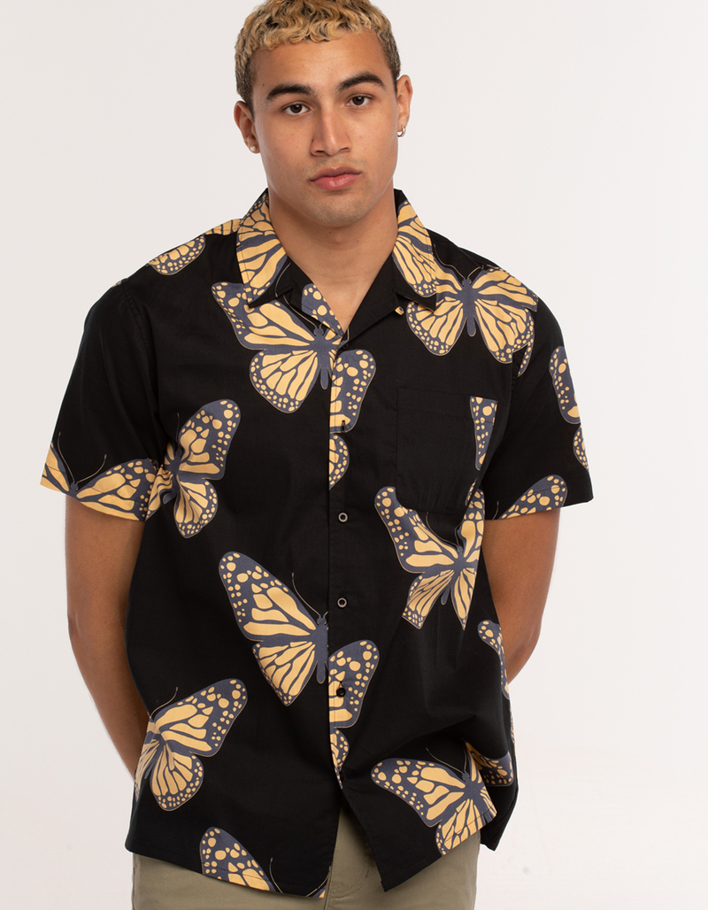 RSQ Butterfly Mens Button Up Shirt image number 0